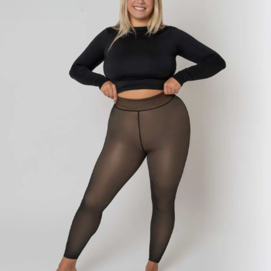 THE SOOVEA - Gevoerde Thermo Legging met Shapewear Effect
