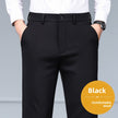 Pantalon droit homme en laine mélangée