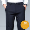 Pantalon droit homme en laine mélangée