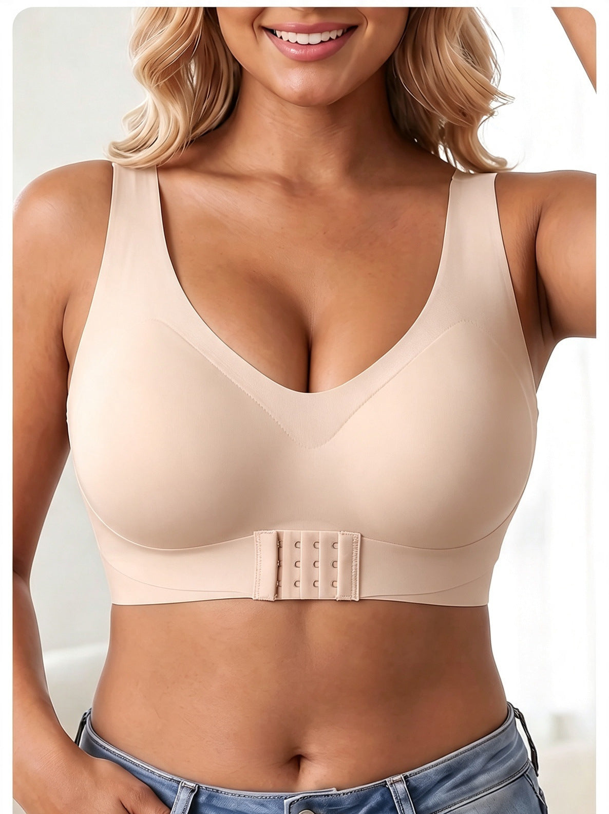 Brassière de sport à bonnets fixes