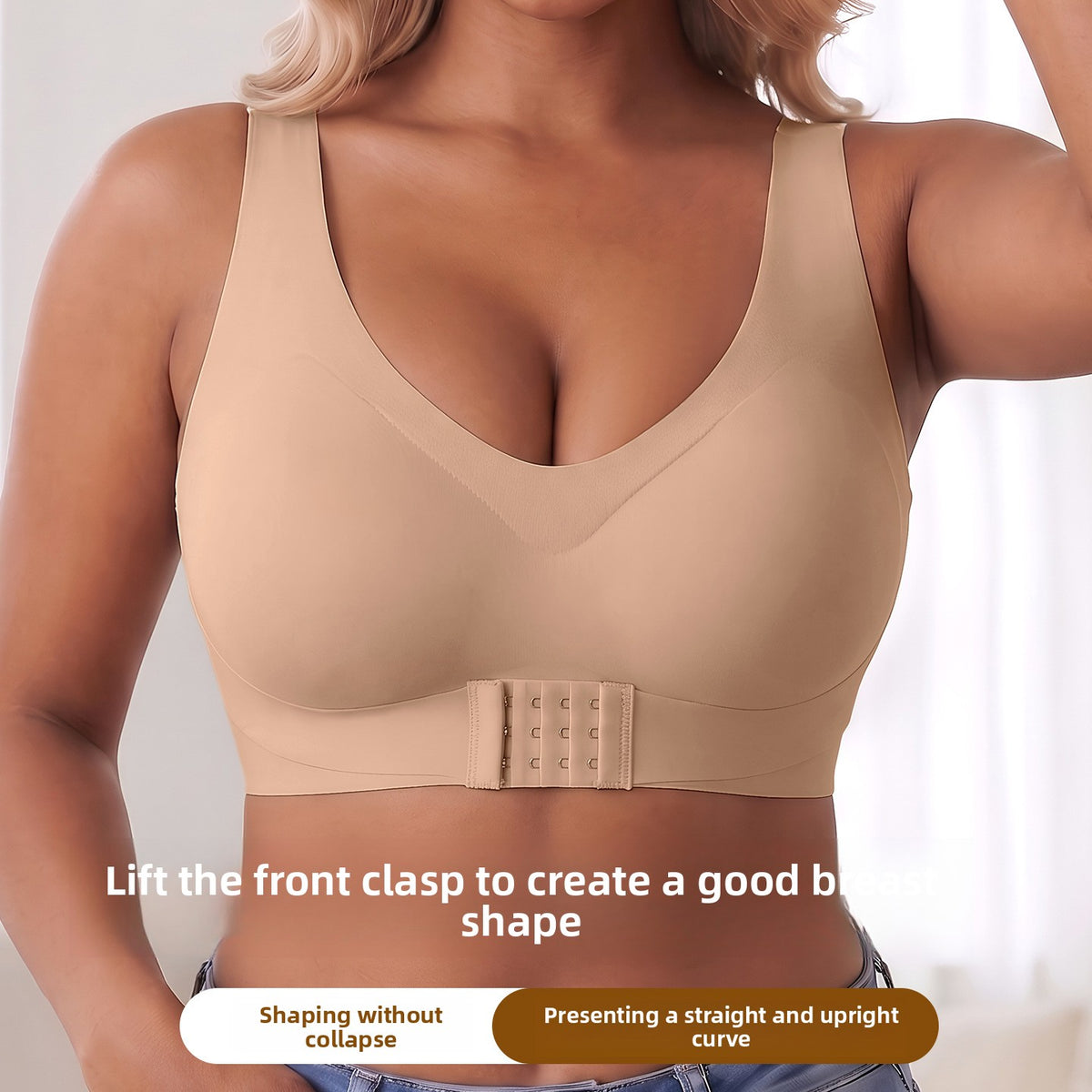 Brassière de sport à bonnets fixes