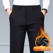 Pantalon droit homme en laine mélangée