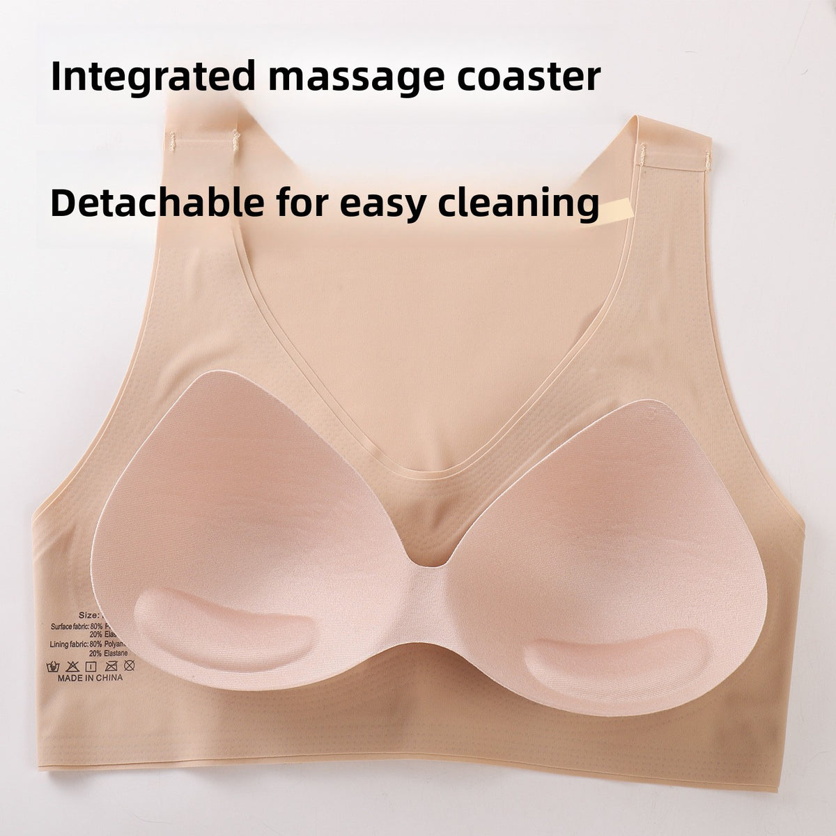 Brassière de sport à bonnets fixes