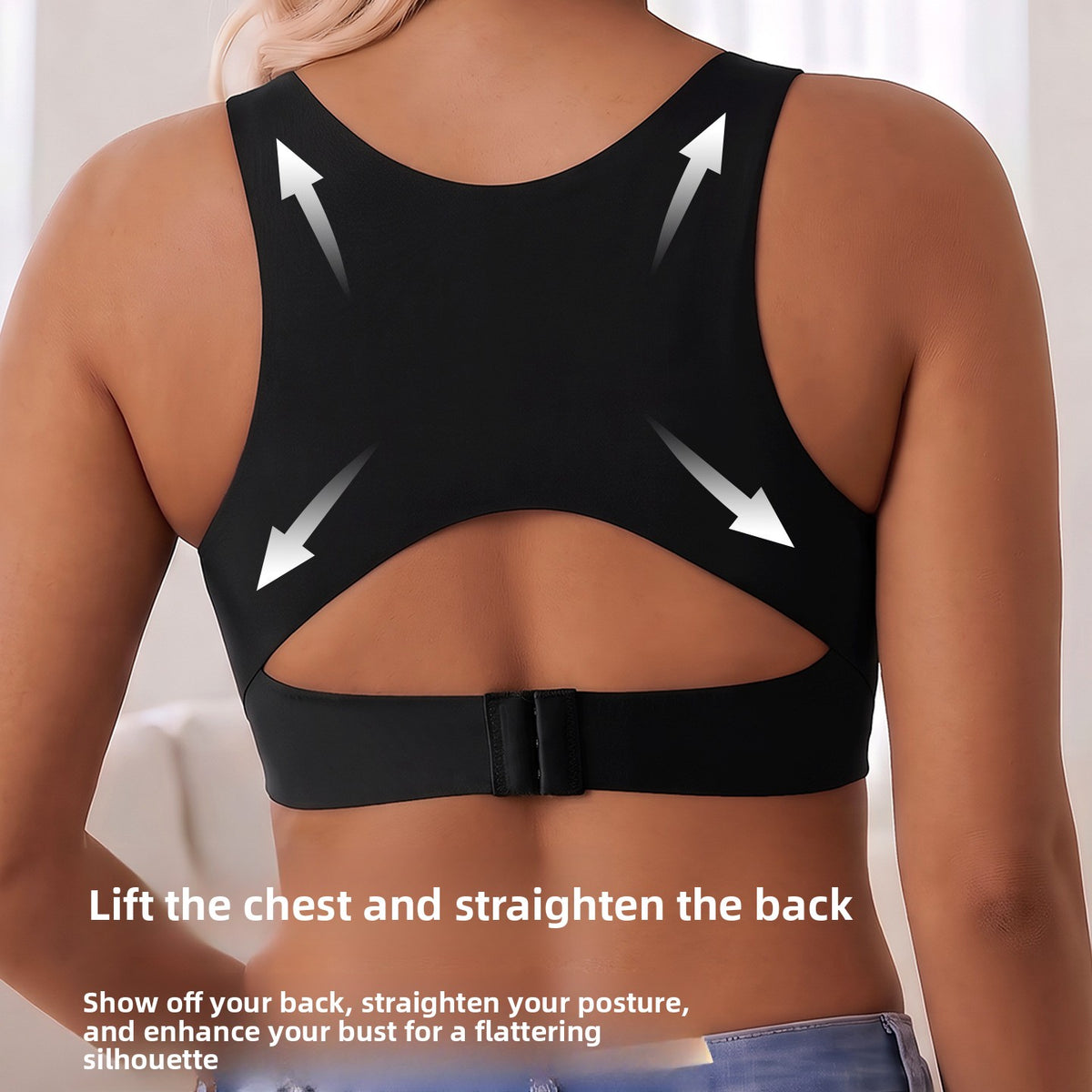 Brassière de sport à bonnets fixes