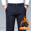Pantalon droit homme en laine mélangée